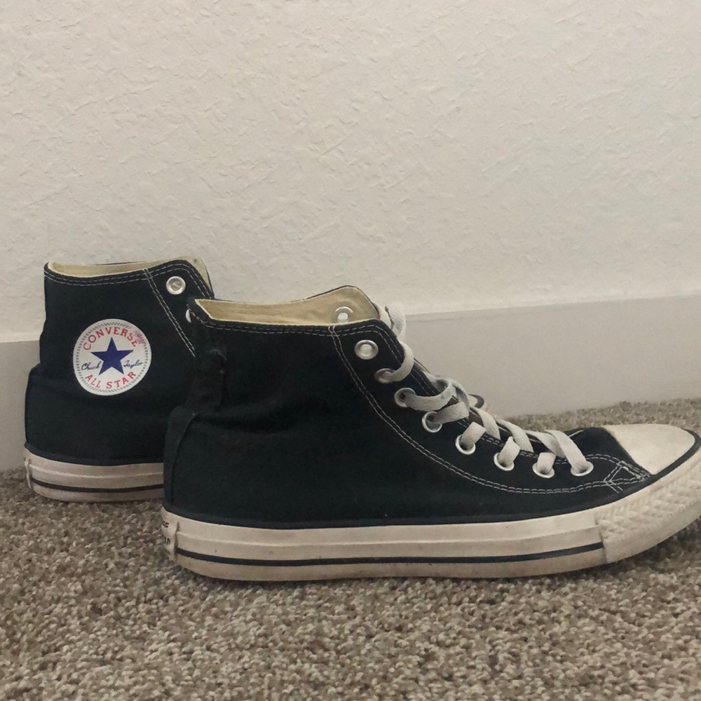 Black Hightop Converse Chuck Taylor All Star Shoes